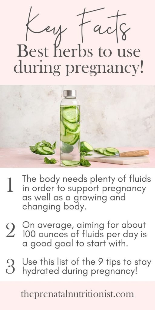 Stay hydrated during pregnancy