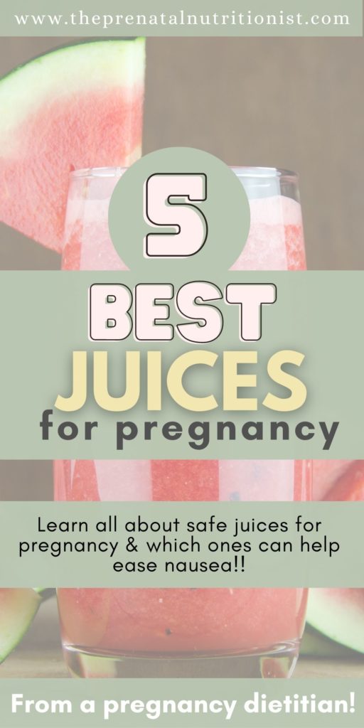 5 Best Juices For Nausea During Pregnancy The Prenatal Nutritionist