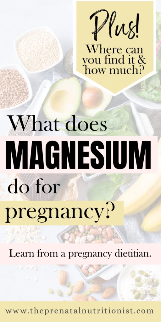 what does magnesium do for pregnancy