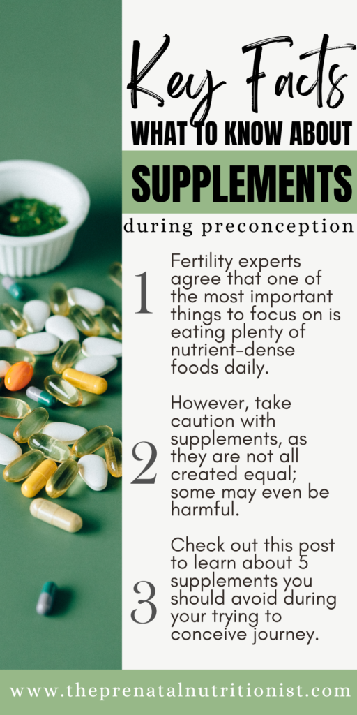 supplements during preconception