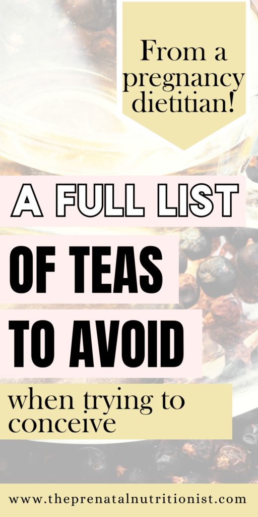 Full List of Teas To Avoid While Trying To Conceive