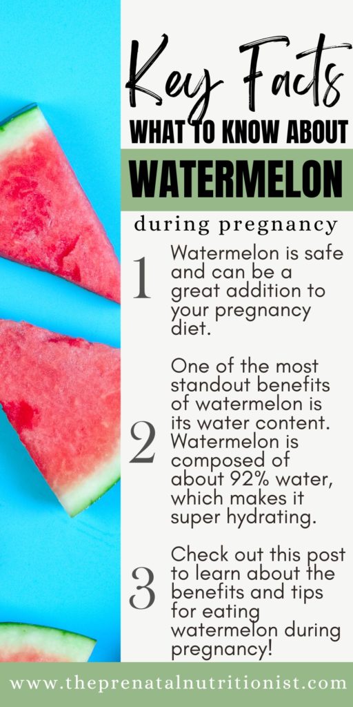 Sweet and Seedy: Is Watermelon Good For Pregnancy? | The Prenatal ...